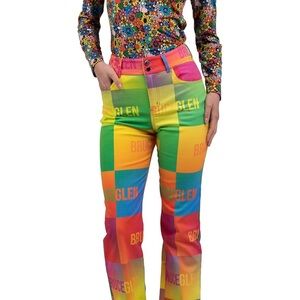 BruceGlen Women's Printed Flare Jean